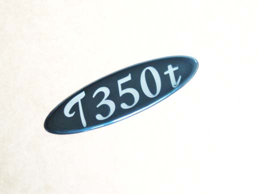 T350T sticky boot badge